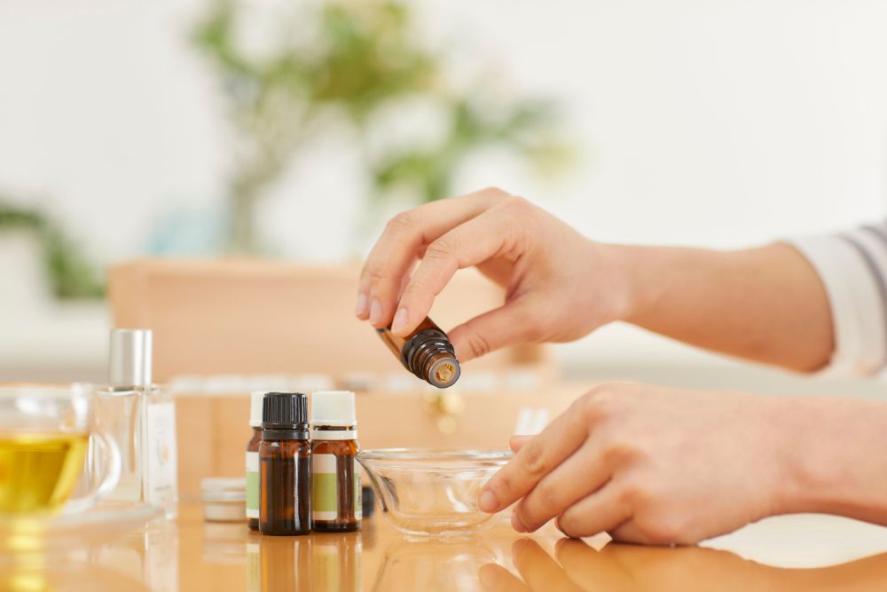 Aceites esenciales preparados para el uso doméstico