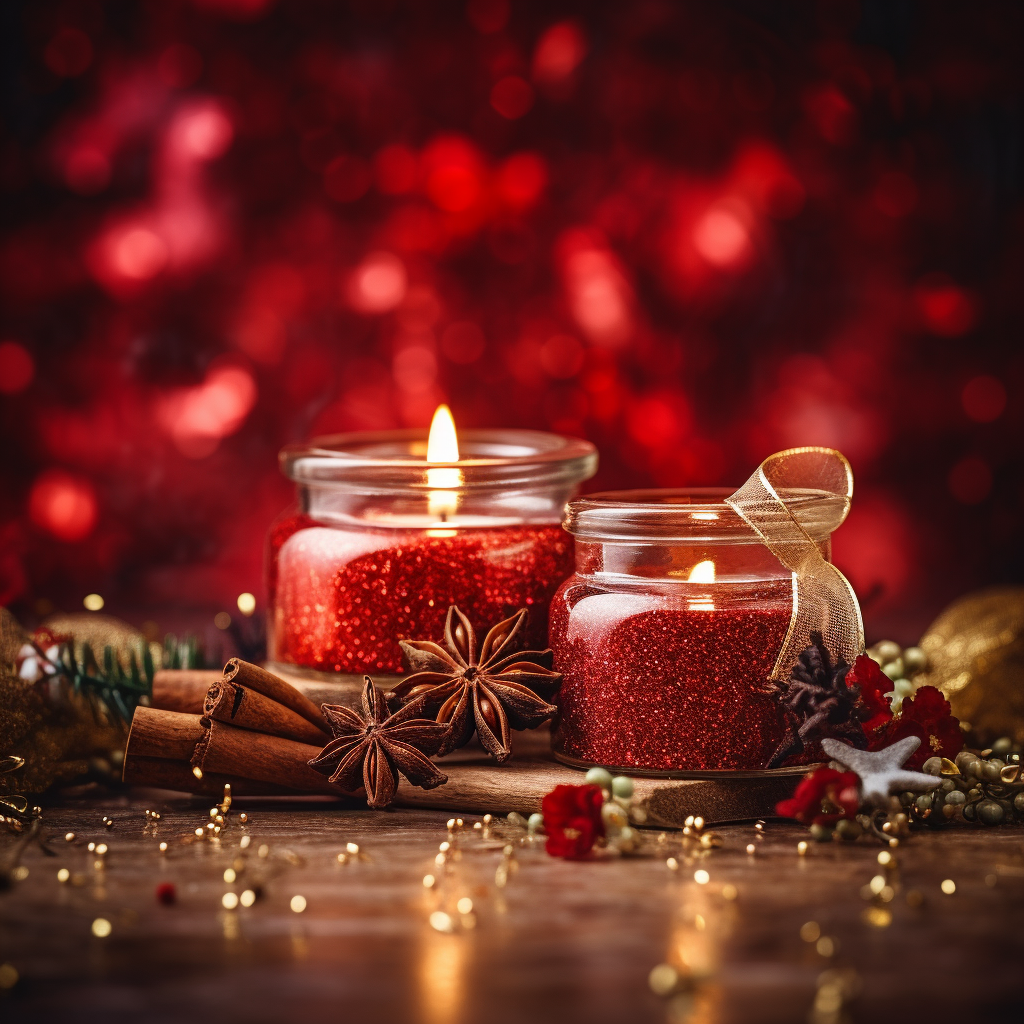 Elaboración de velas navideñas en casa